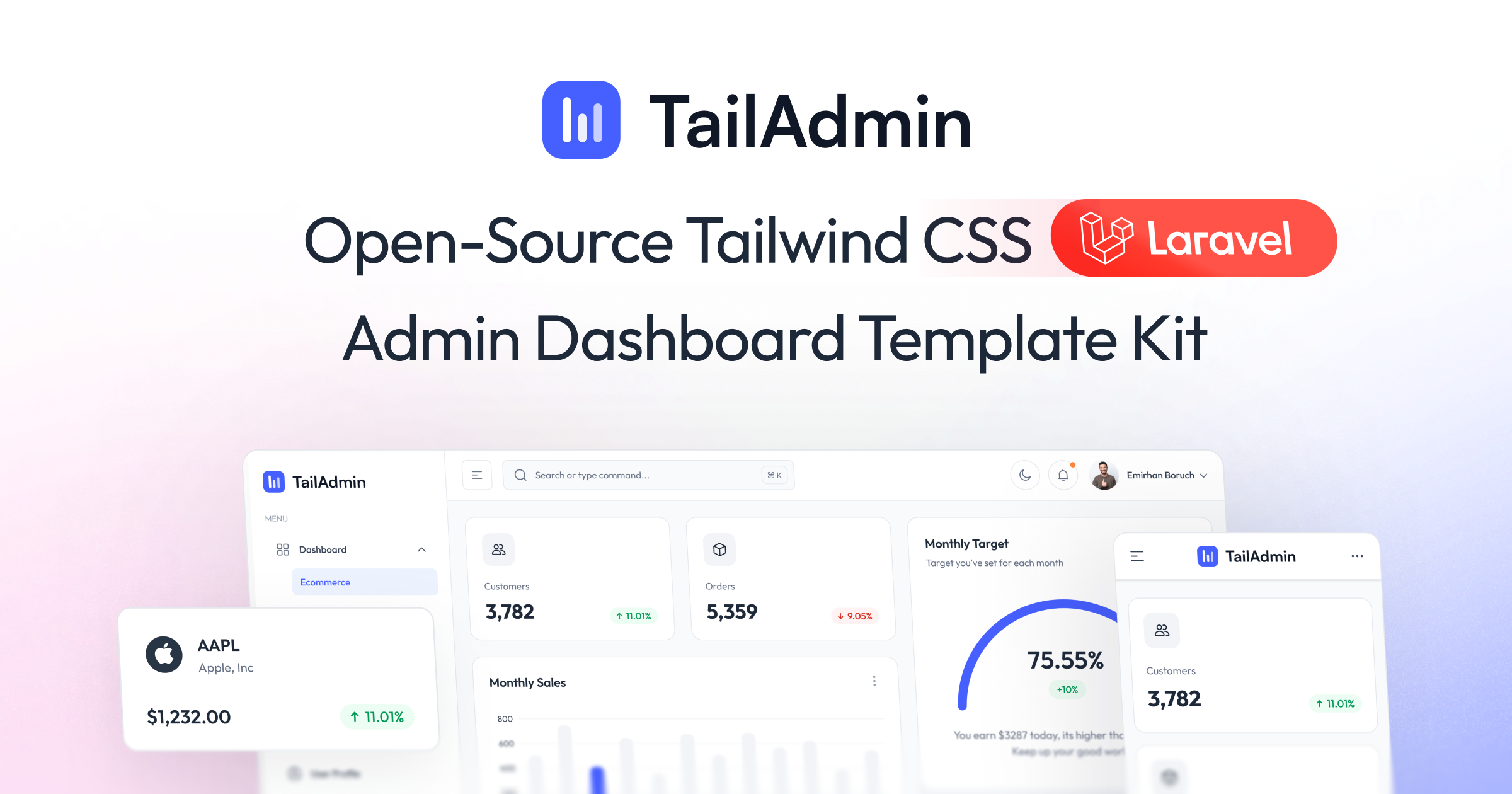 TailAdmin - Next.js Dashboard Preview